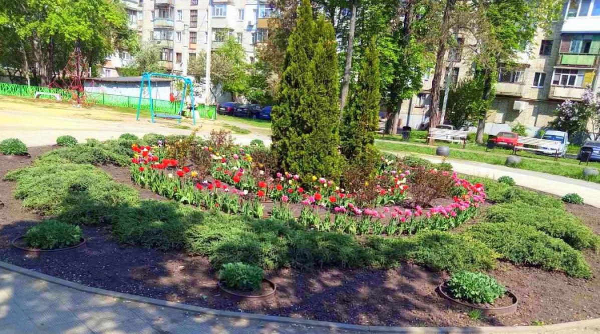 Як розбивають клумби у дворах Харкова: комунальники показали відео