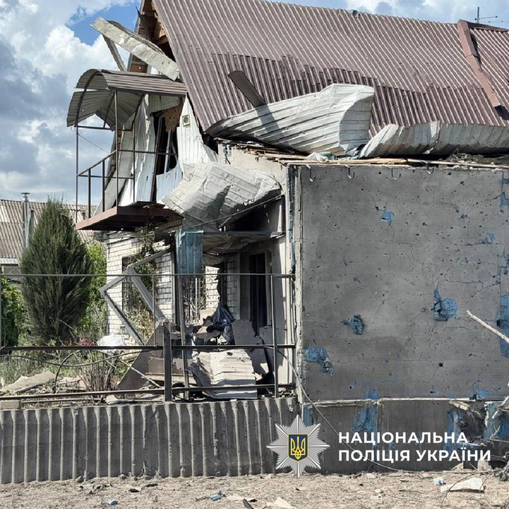 удар по пригороду Харькова