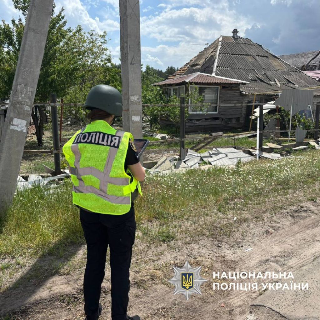 удар по пригороду Харькова