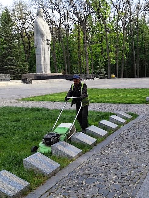 клумбы в Харькове, весна 2025 2