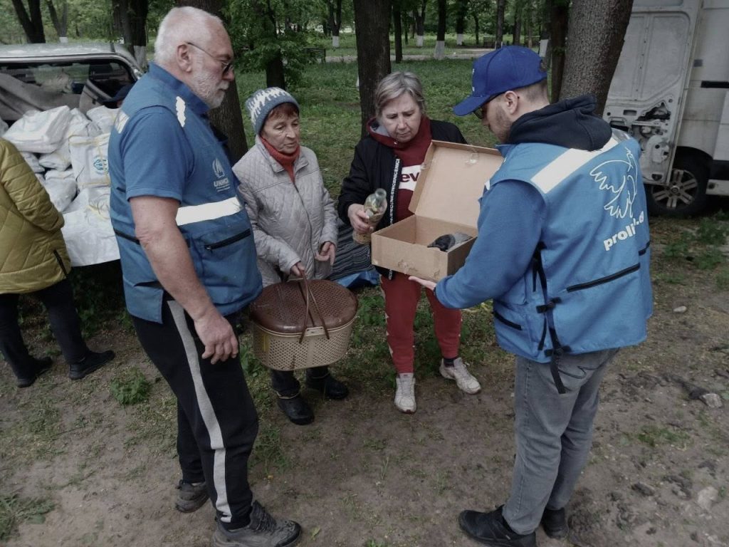 птенца спасли в Харькове