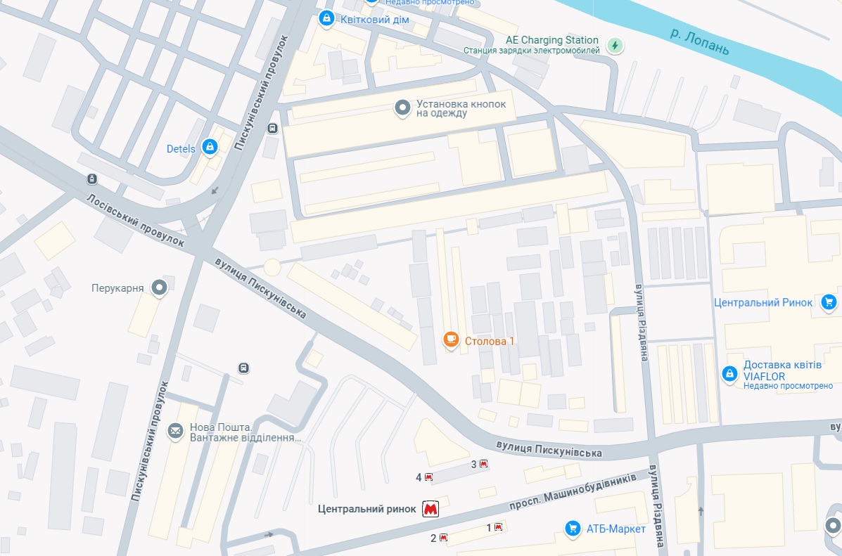 Перекресток у Центрального рынка в Харькове