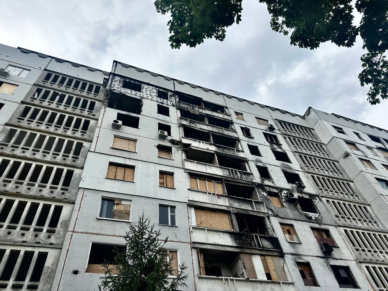 восстановление в Харькове: дом на Ужвий