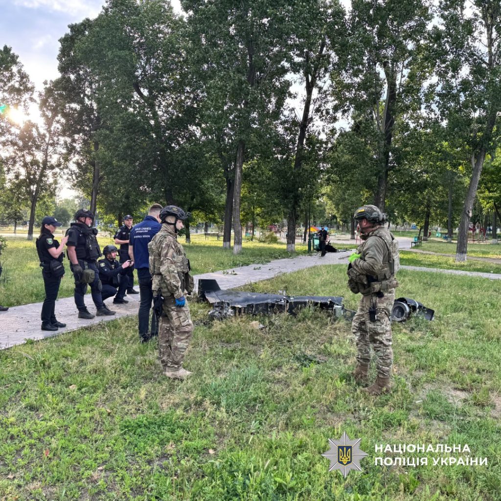 Дрон прилетел по Новобаварскому району 04.06.2025