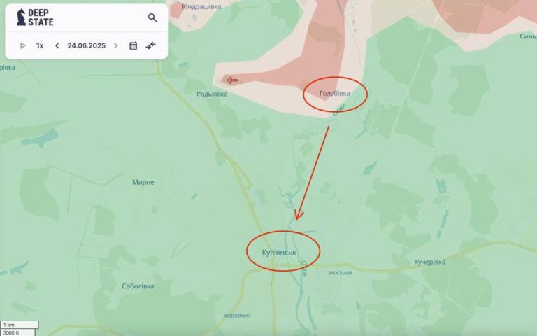 DeepState: росіяни захопили Голубівку, до Куп’янська – близько чотирьох км