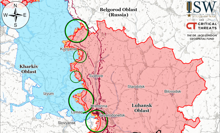 Продвижения, заявленного россиянами, на севере от Купянска пока что нет – ISW