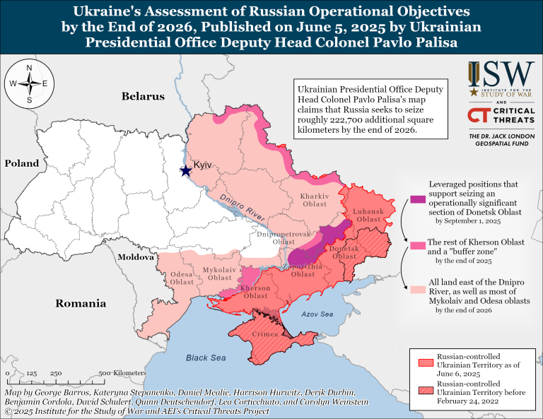 “Харків за рік” – ISW проаналізував реалістичність планів РФ з мапи Паліси