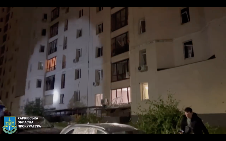 В прокуратуре показали места ночных «прилетов» по Харькову (видео)