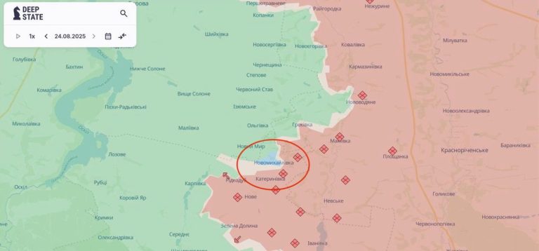 Над Новомихайлівкою – знову український прапор, а РФ наблизилася до Куп’янська
