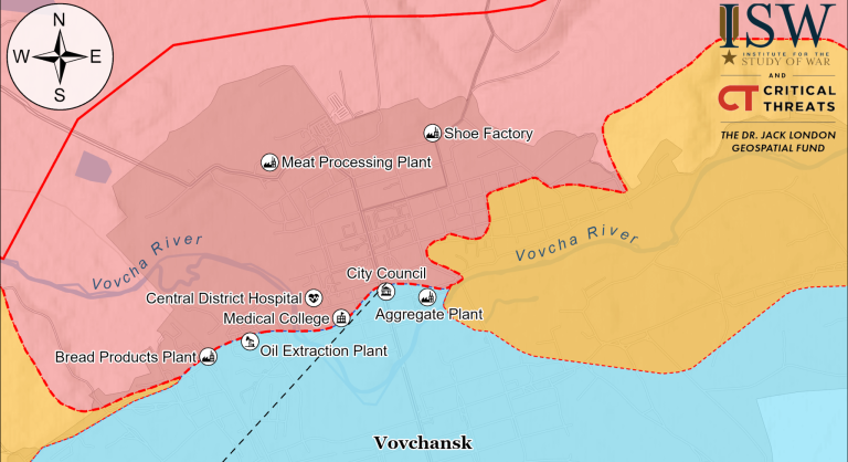 ISW: украинские войска освободили территории на севере от Харькова