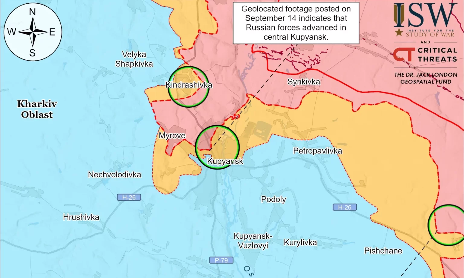 Россияне – в центре Купянска: анализ ISW
