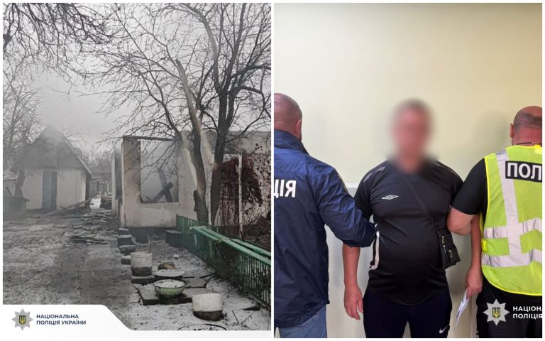 Рецидивіст у формі та балаклаві напав на мешканку Харківщини та спалив її дім