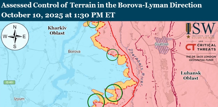 Росіяни просунулись поблизу Борової, мають перевагу у живій силі – ISW