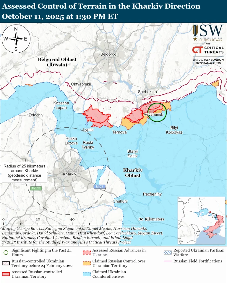 Кадыровцы атакуют позиции ВСУ на Харьковском направлении – ISW