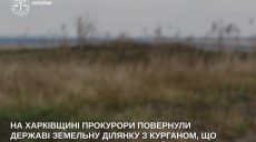 Земельну ділянку з курганом повернули державі на Харківщині