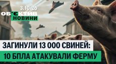 РФ атакувала газвидобуток і вбила 13 тисяч свиней – підсумки 3 жовтня