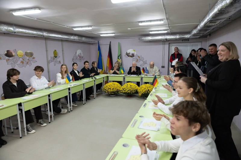 Нове укриття для школярів облаштували у Харкові за рахунок Німеччини