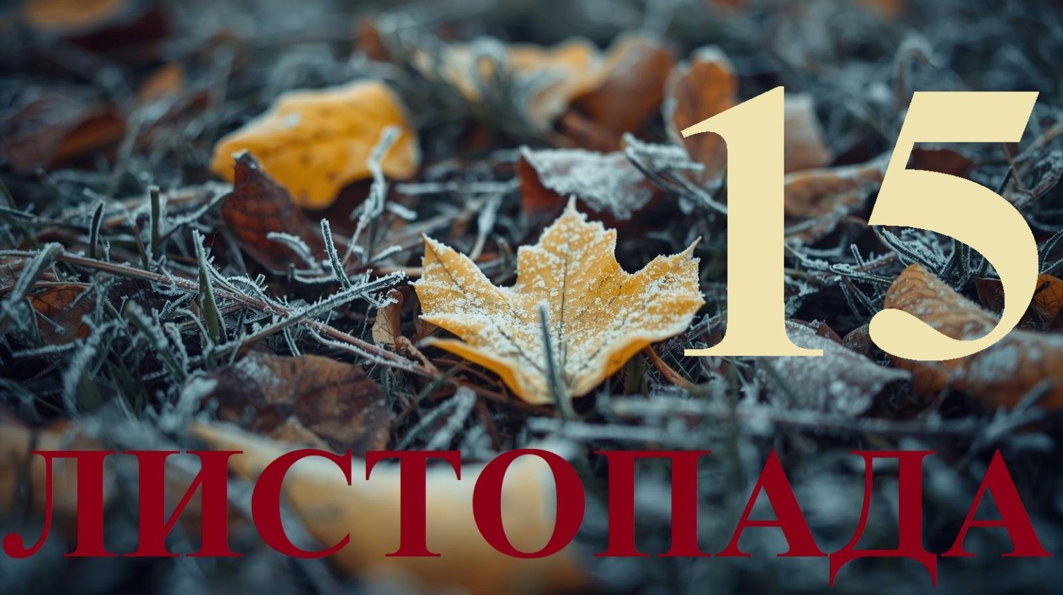 Сьогодні 15 листопада 2025: яке свято та день в історії