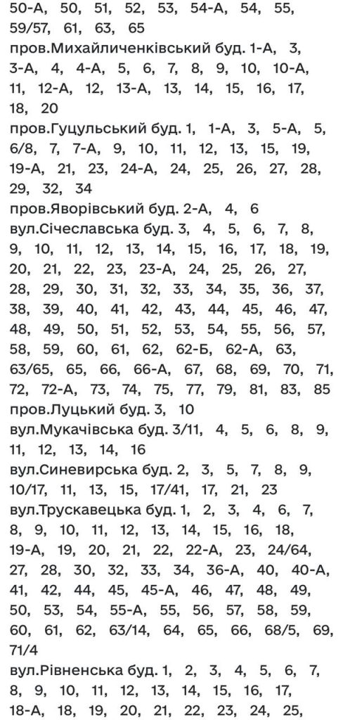Де в Харкові не буде води 9 листопада 2025
