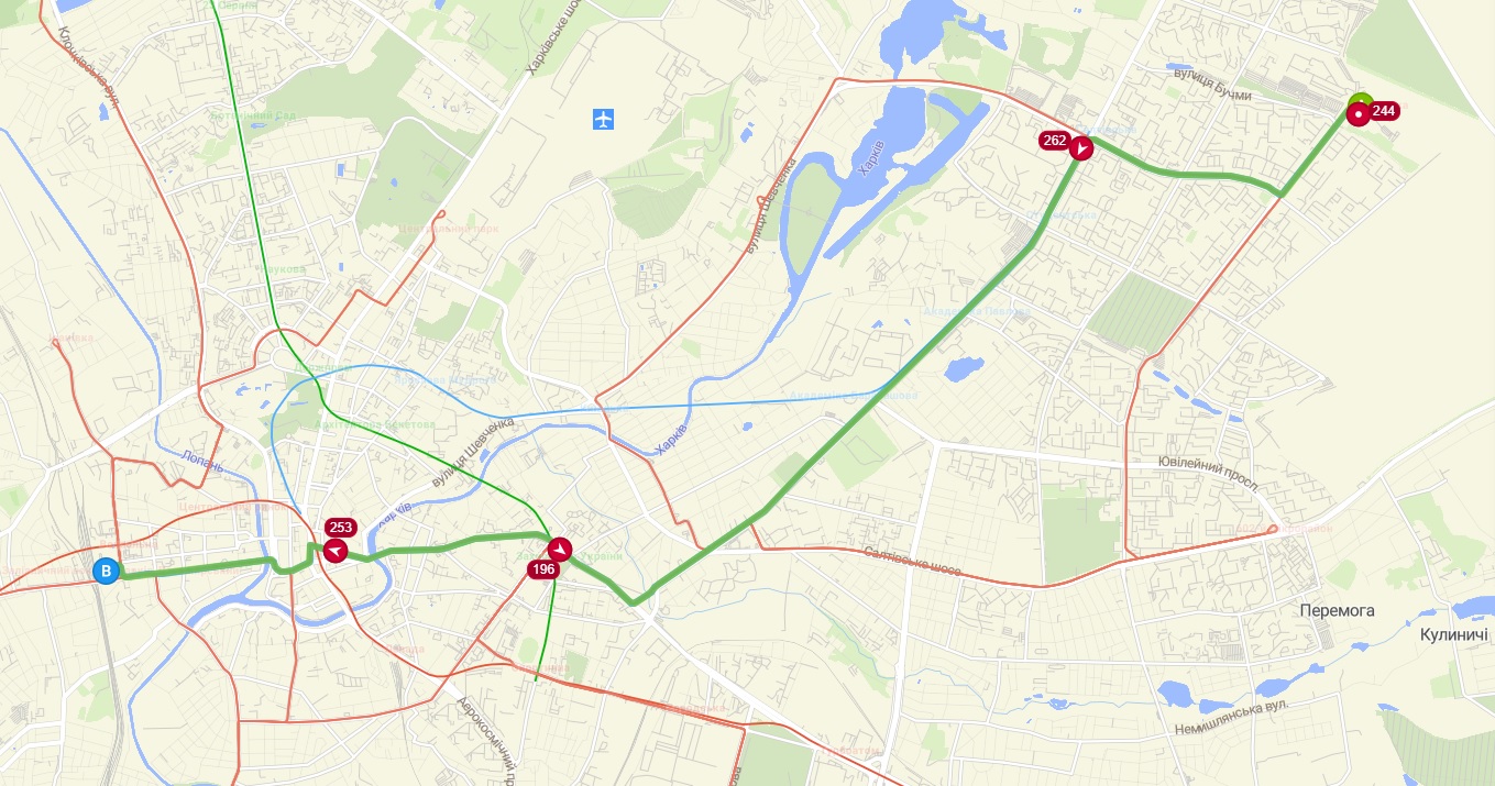 Зробити тимчасовий маршрут трамвая в Харкові постійним просять Терехова