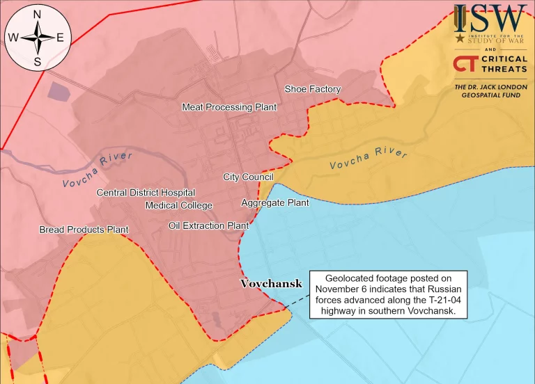 ISW: второй день подряд оккупанты продвигаются в Волчанске