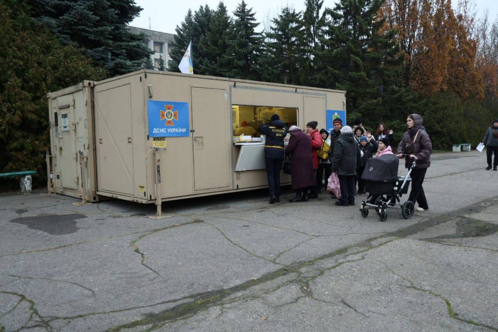 пункт обогрева на Харьковщине