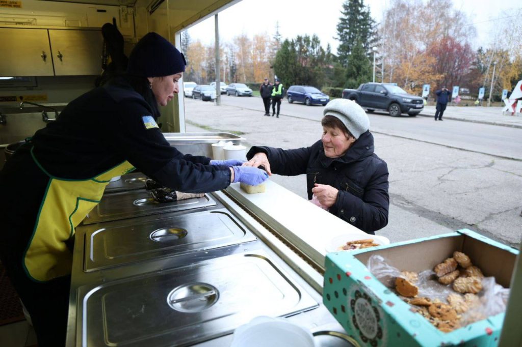 пункт обогрева на Харьковщине