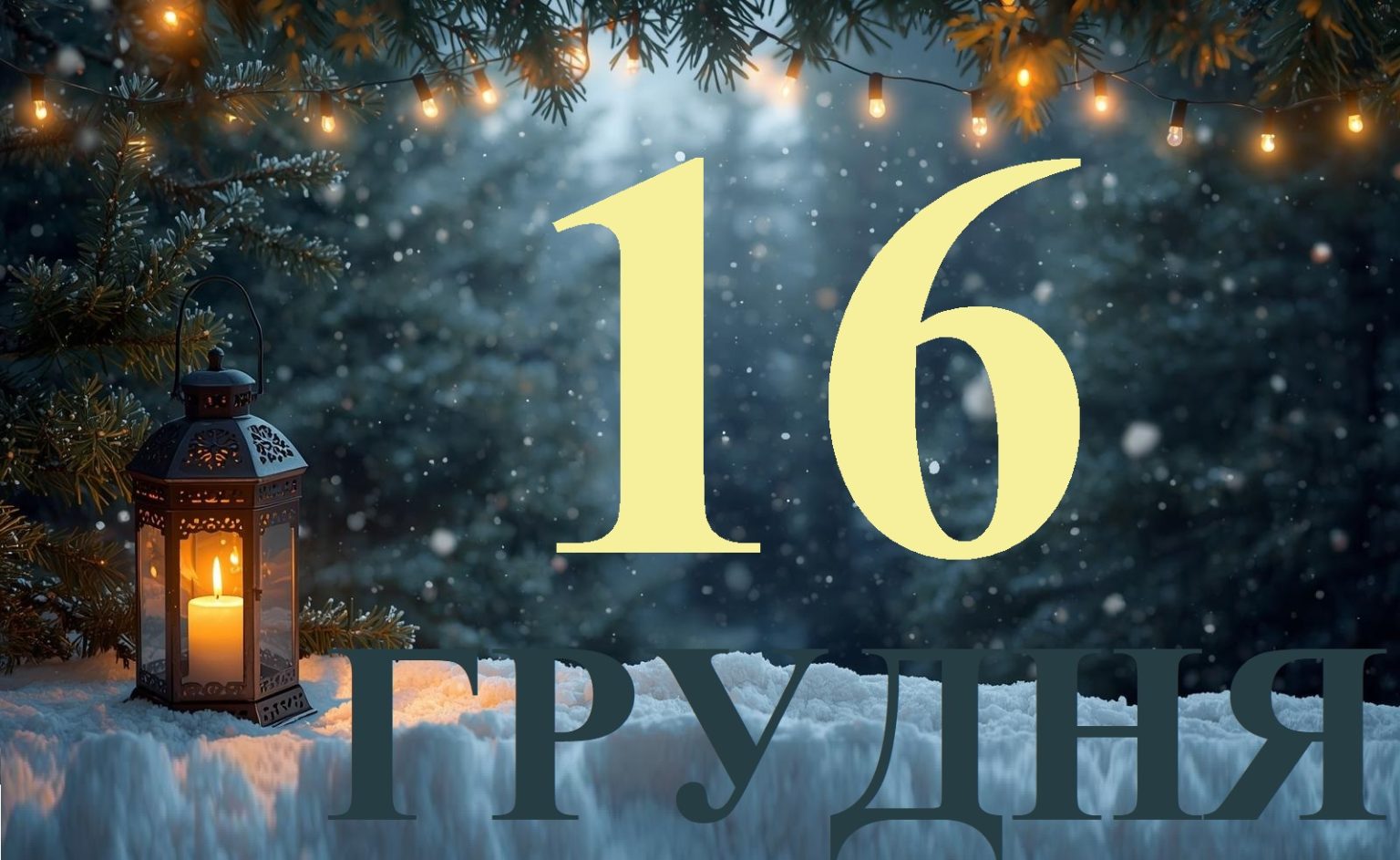 Сьогодні 16 грудня 2025: яке свято та день в історії