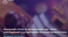 Харьковчанин «сядет» за продажу оружия: прокуратура обжаловала приговор