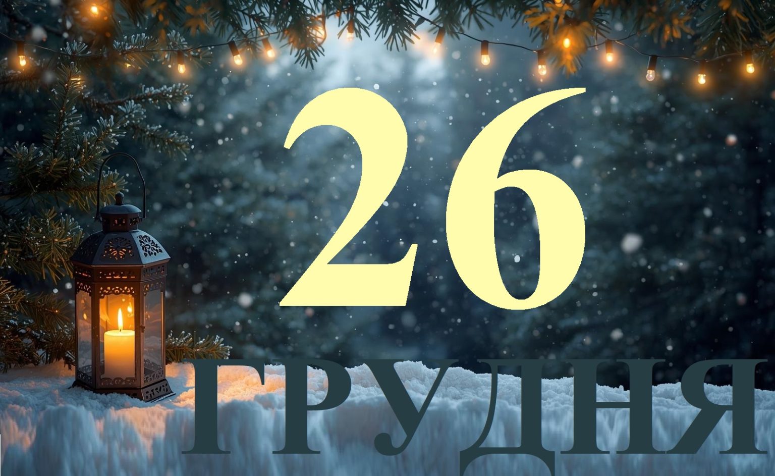 Сьогодні 26 грудня 2025: яке свято та день в історії
