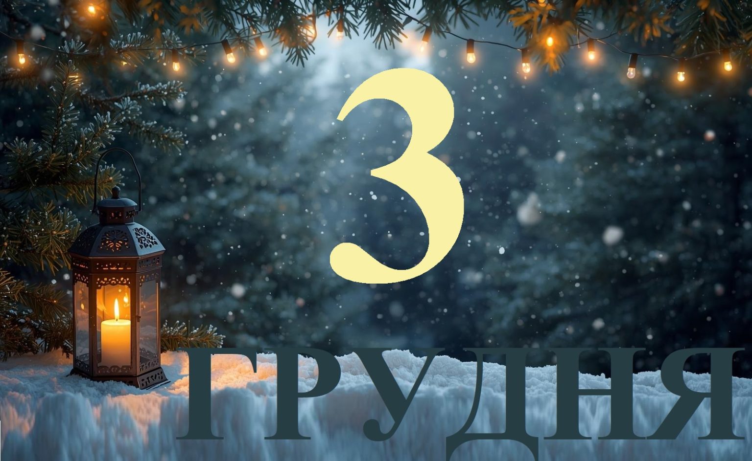 Сьогодні 3 грудня 2025: яке свято та день в історії
