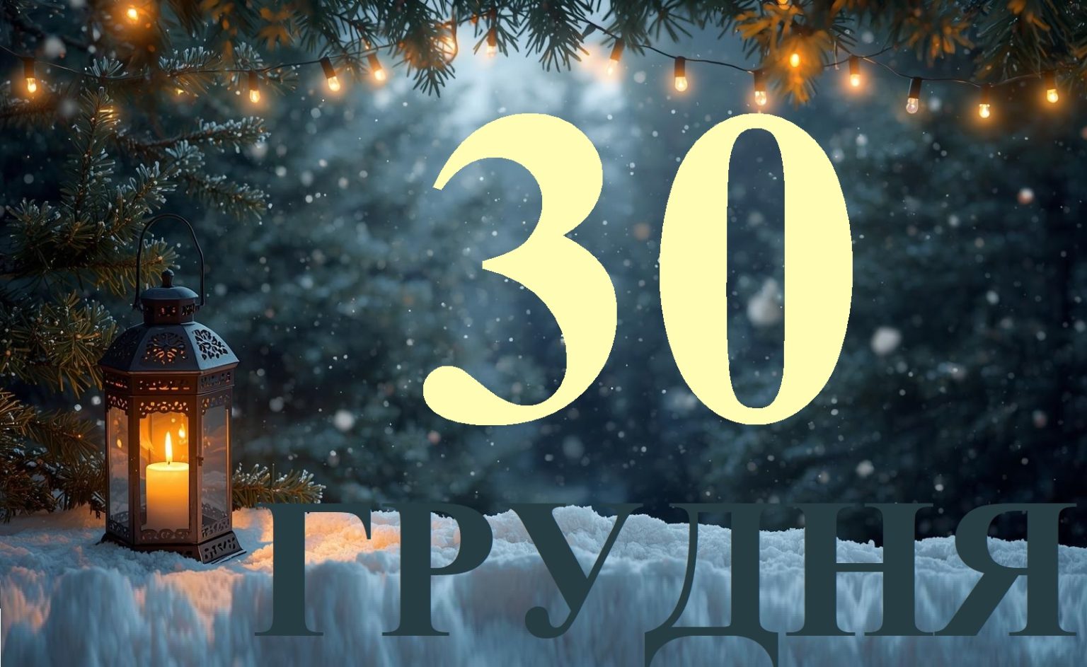 Сьогодні 30 грудня 2025: яке свято та день в історії