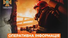 ГСЧС: ночью враг атаковал Великий Бурлук – на месте «прилета» начался пожар