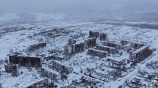 Разрушенный заснеженный Купянск: военные показали кадры с высоты (фото)