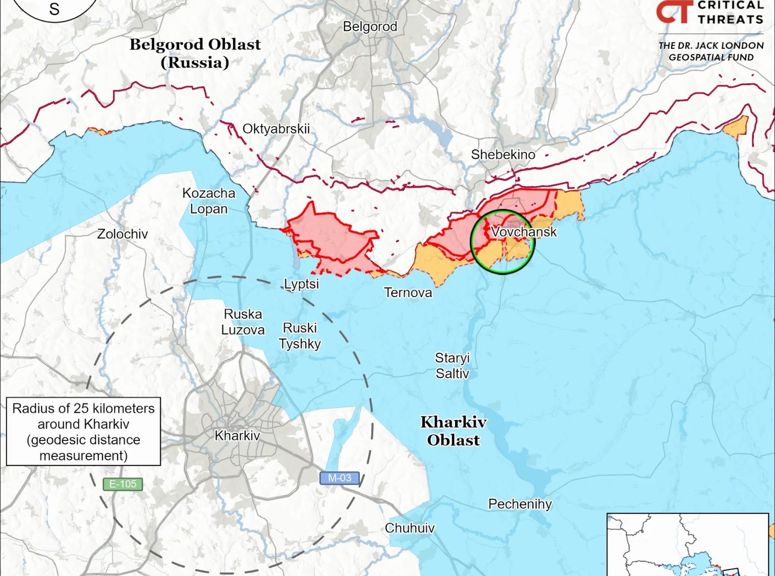 Какой процент территории Волчанска на самом деле контролирует РФ — данные ISW