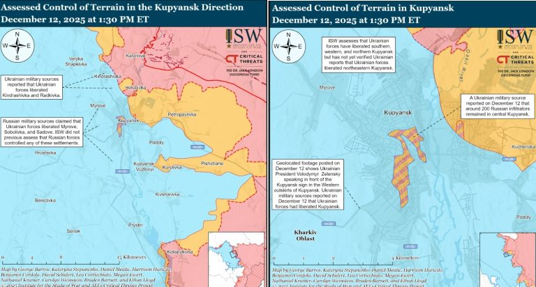 ISW: Украинская контратака в Купянске показывает, что Путин неправ (видео)