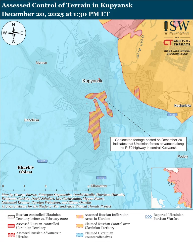 ВСУ продвинулись в центре Купянска, у россиян беда с новобранцами – ISW