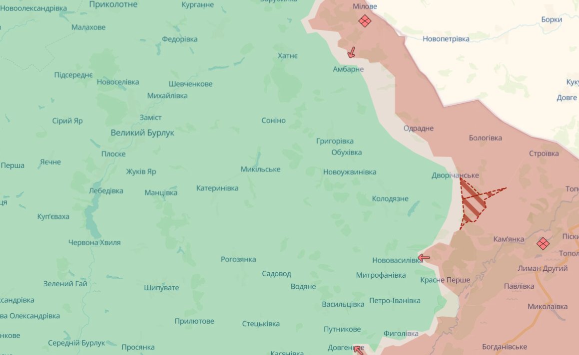 DeepState: у РФ – успіхи на напрямку на Великий Бурлук: де просунулися