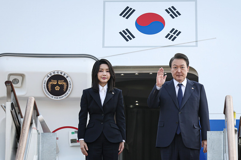 Юн Сок Йоль з дружиною Кім Кон Хі