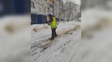 Заснежило: коммунальщики борются со снегом в Харькове (фото)