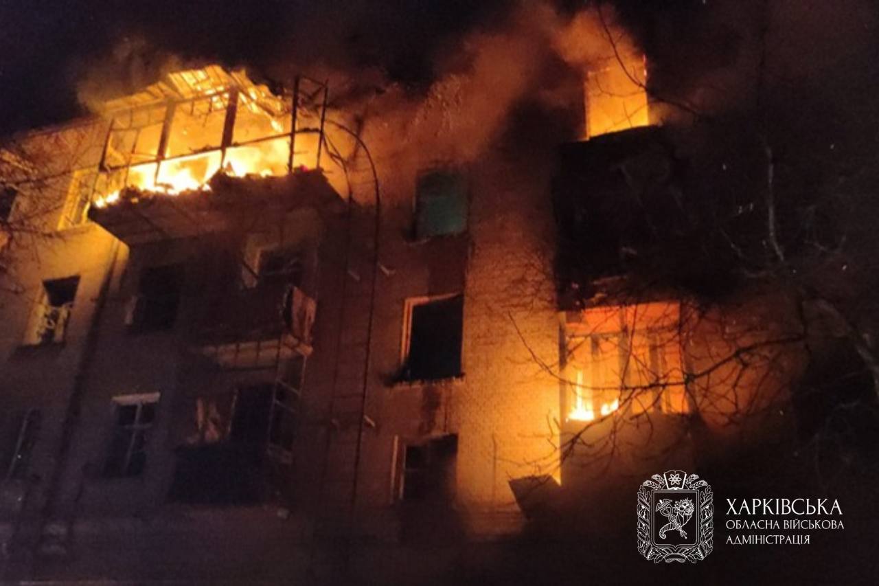 Удари по Харкову та області: за добу загинули дві людини, постраждалих – 24