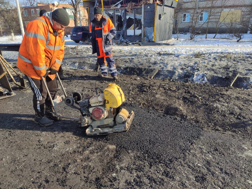 БпЛА влетел в дорогу в Мерефе