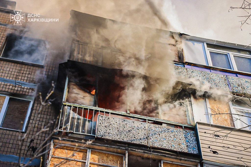 удар по дому на Салтовке