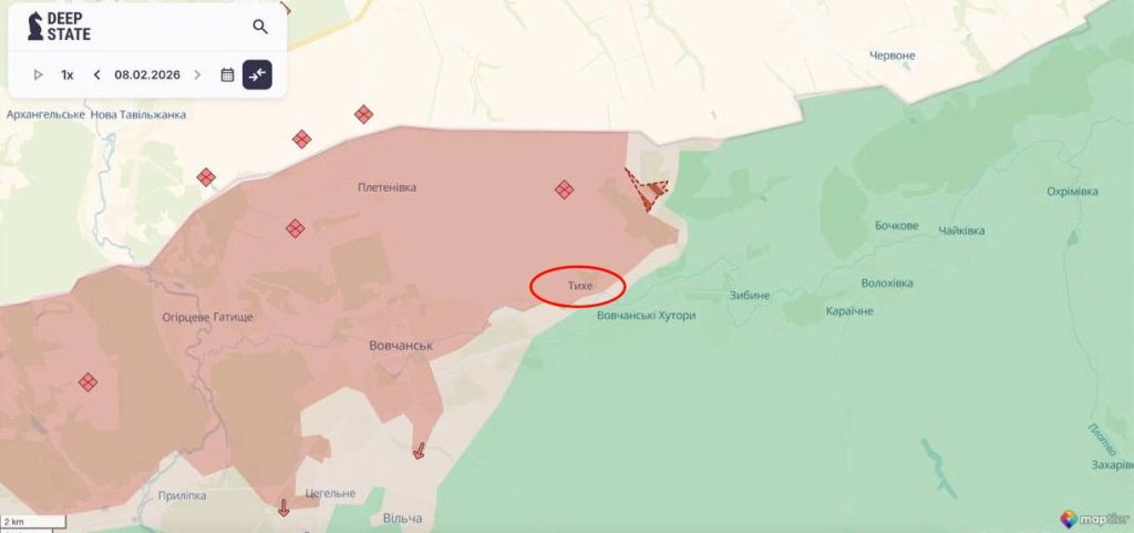 Просування РФ біля Тихого 9 лютого