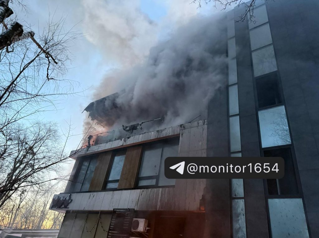 Пожар в саду Шевченко 21 февраля 2026