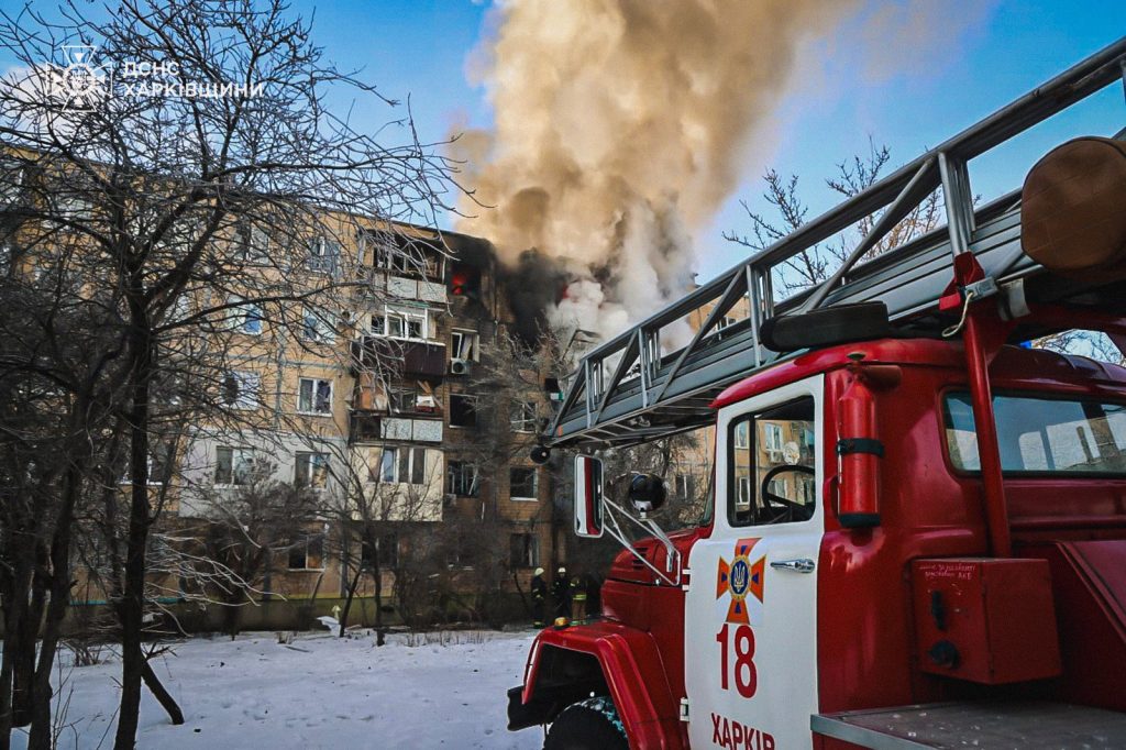 удар по дому на Салтовке