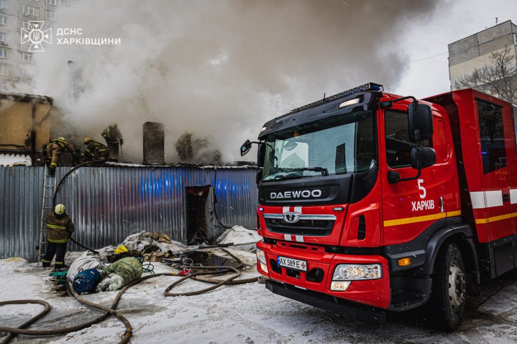 пожар в кафе в Харькове