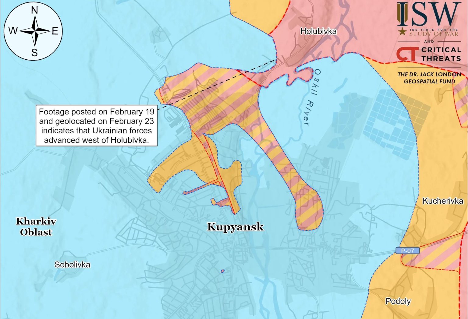 Украинские войска недавно продвинулись в направлении Купянска — ISW
