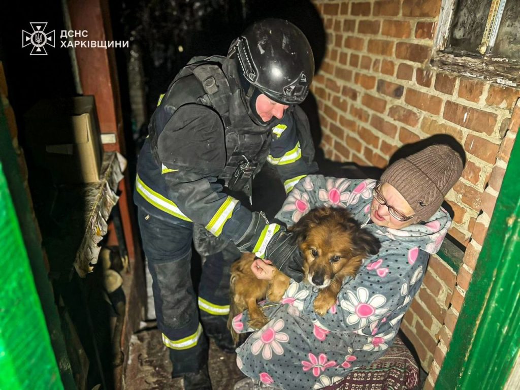 собаку спасли на Харьковщине