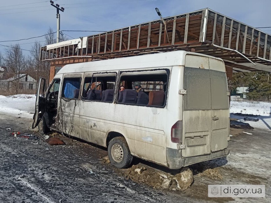 удар по автобусу на Харьковщине